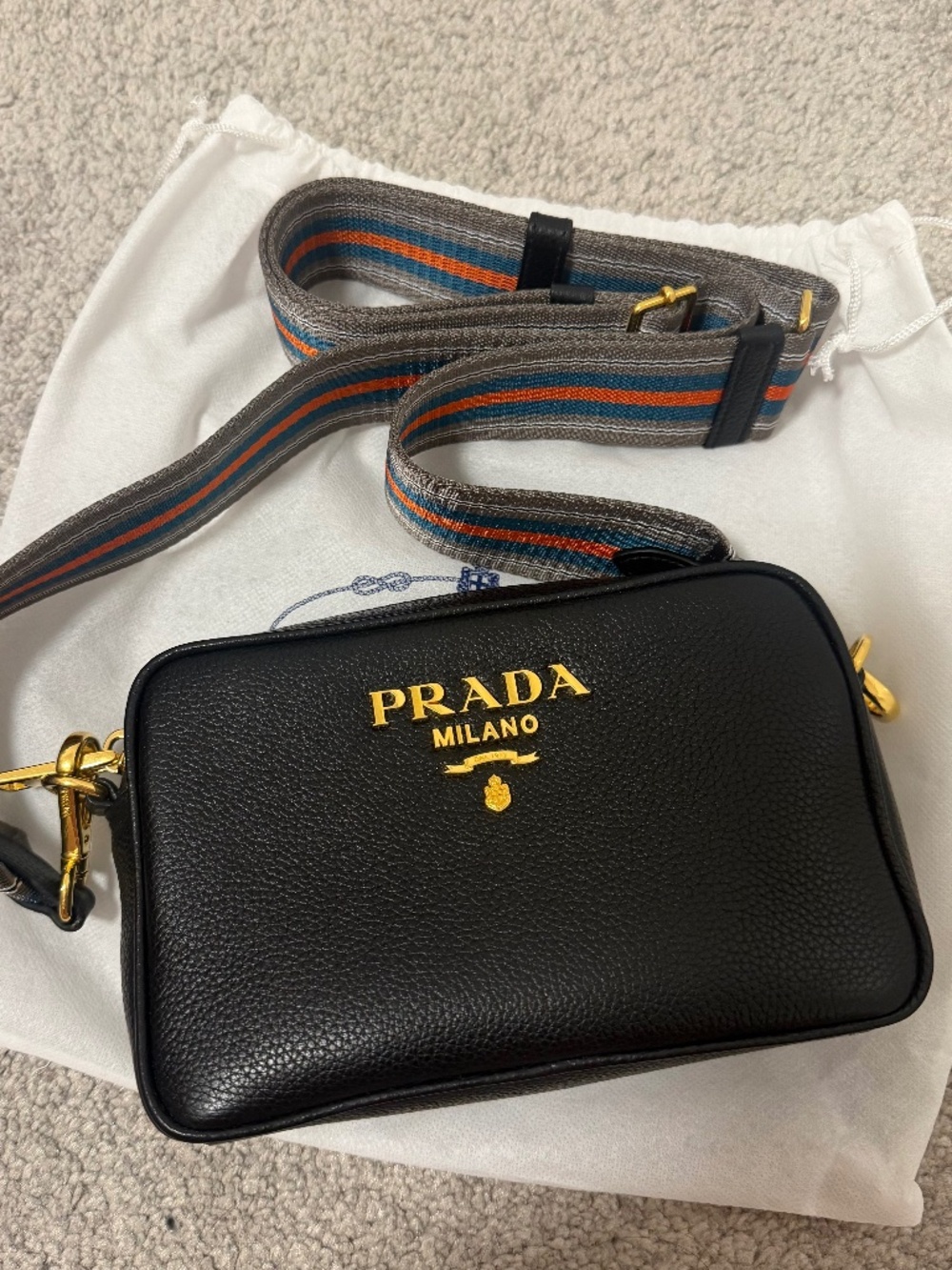 Prada Vitello small crossbody bag
